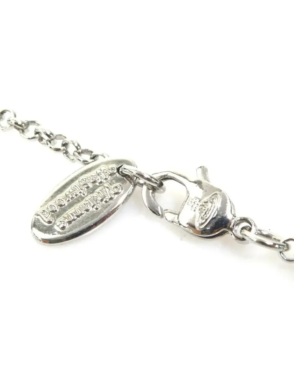Auth Vivienne Westwood Necklace Silver #322467V15B